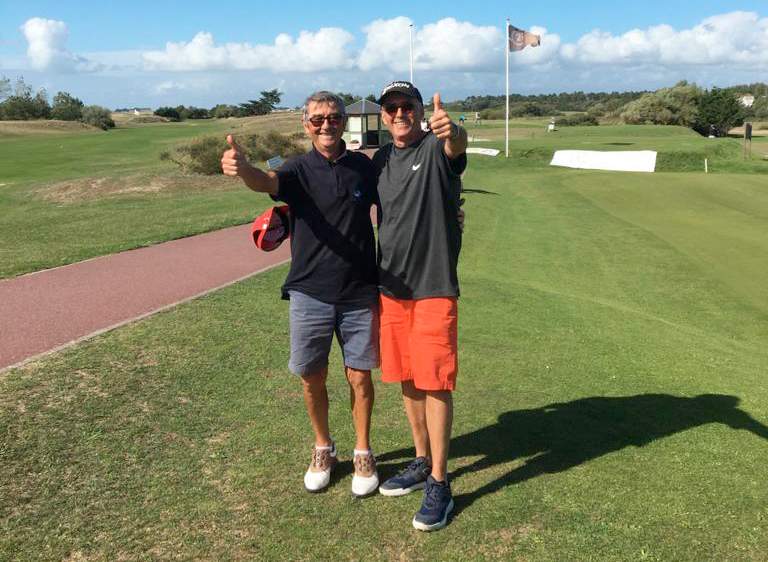 René et Didier au golf